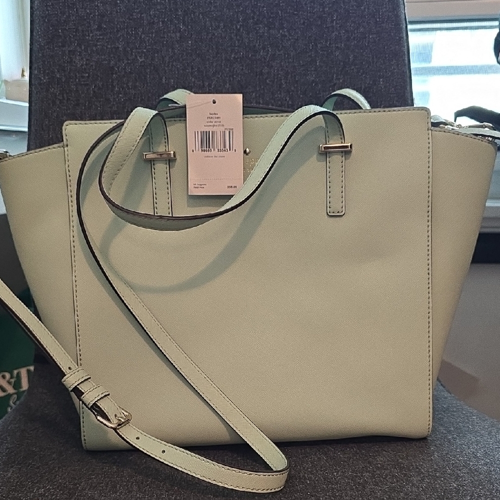 Kate Spade Light Green Tote Bag